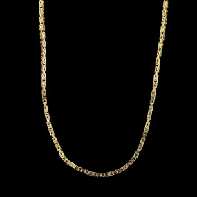 14K Yellow Gold Estate Byzantine Chain