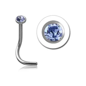 18 Gauge | Light Sapphire Surgical Steel Nose Stud