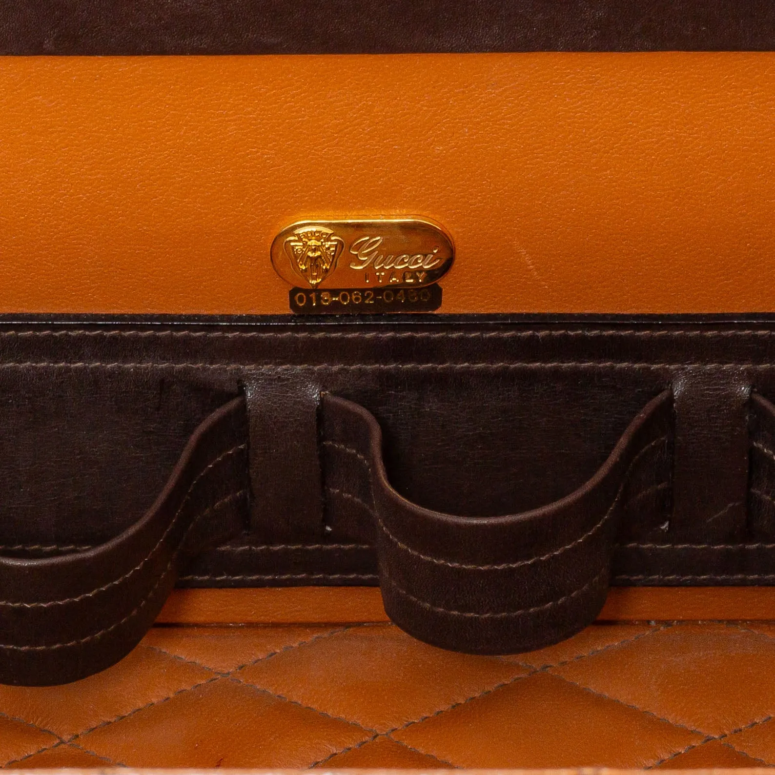 1970s Brown Crocodile Leather Travel Case