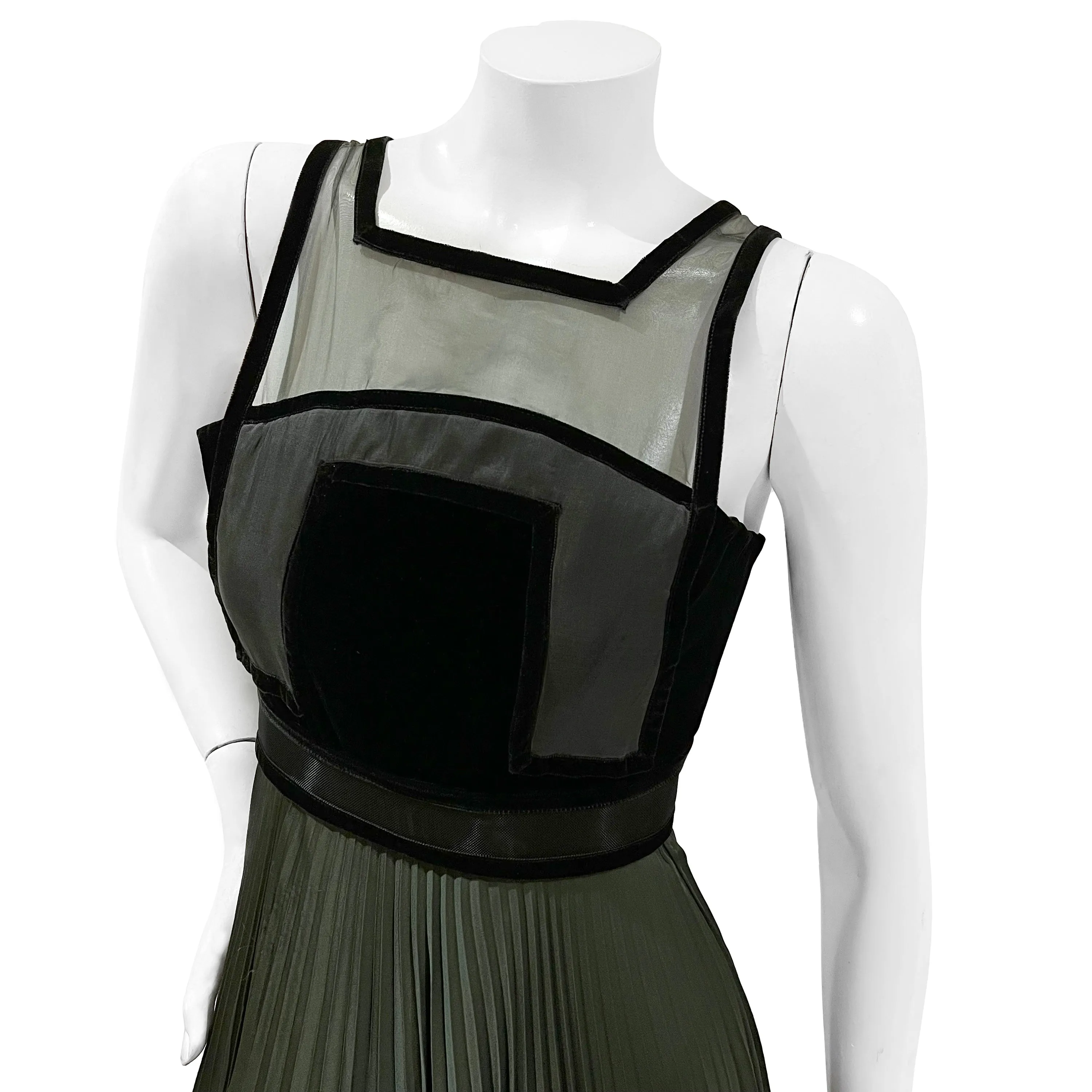 2009 Green and Black A-Line Dress