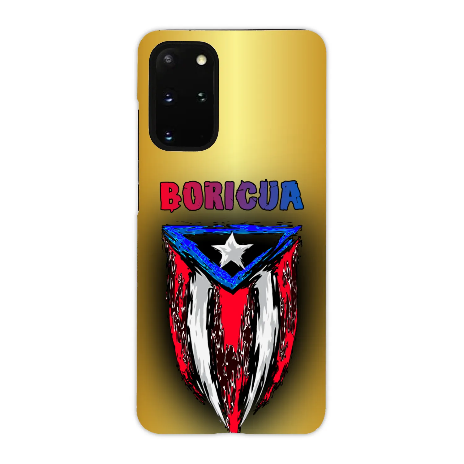 ABSTRACT BORICUA FLAG PHONE CASE