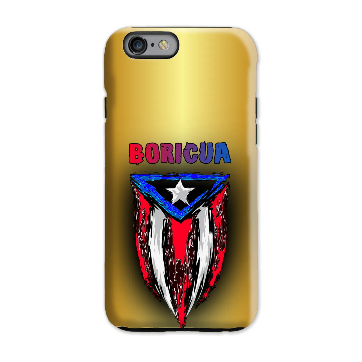 ABSTRACT BORICUA FLAG PHONE CASE