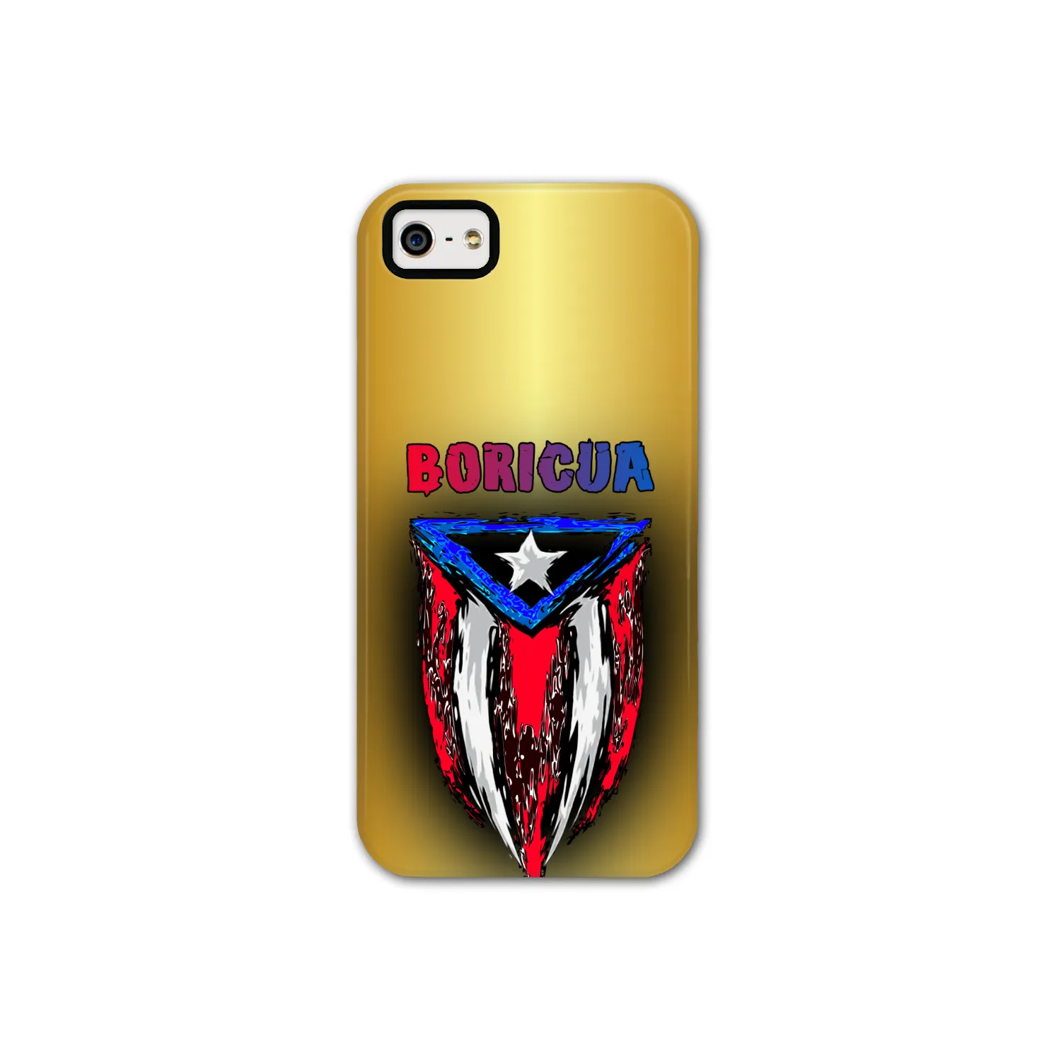 ABSTRACT BORICUA FLAG PHONE CASE