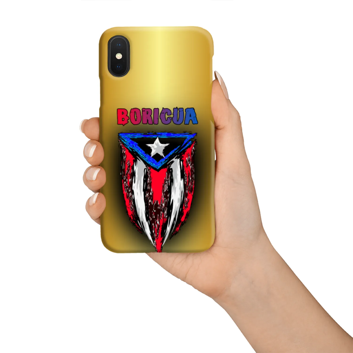 ABSTRACT BORICUA FLAG PHONE CASE