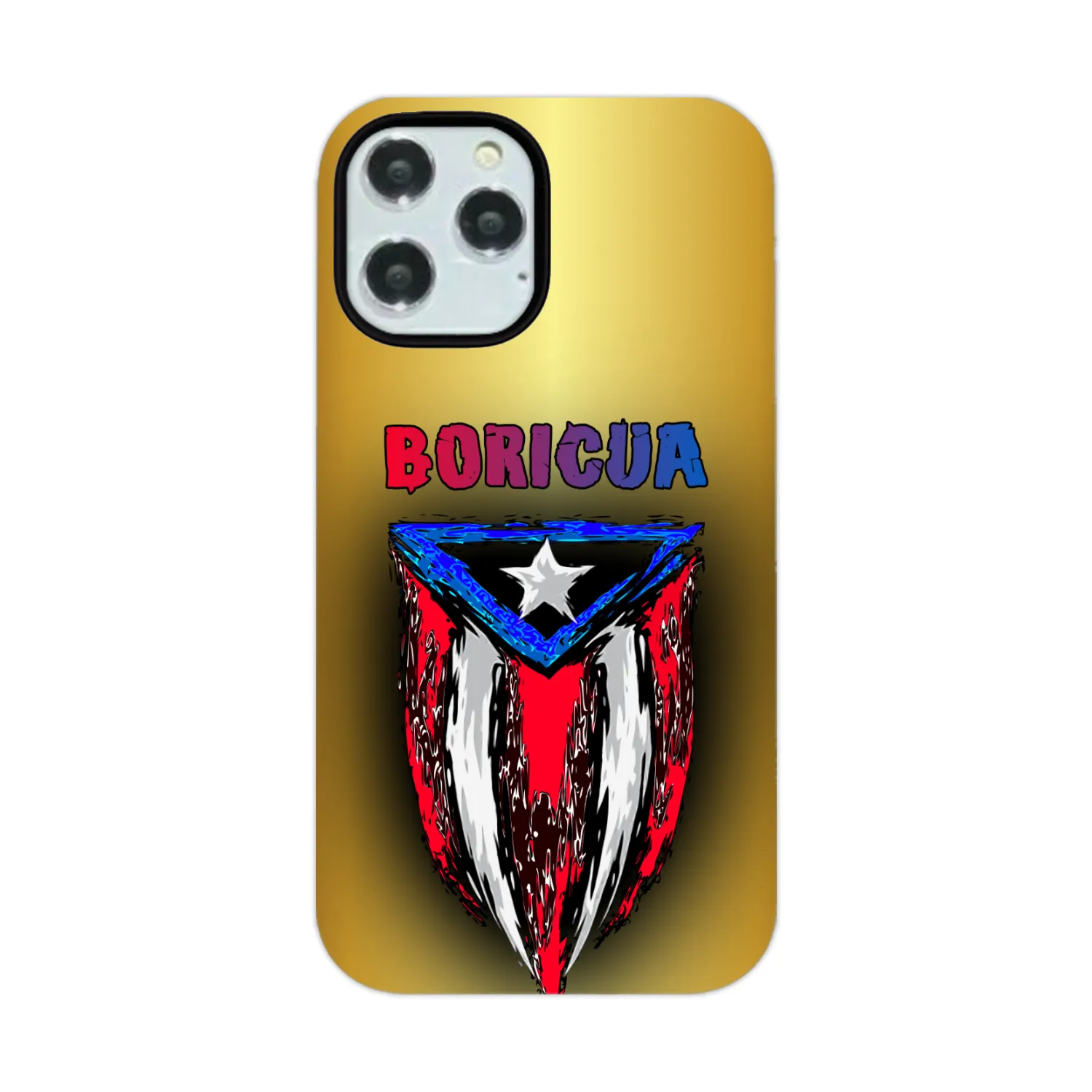 ABSTRACT BORICUA FLAG PHONE CASE