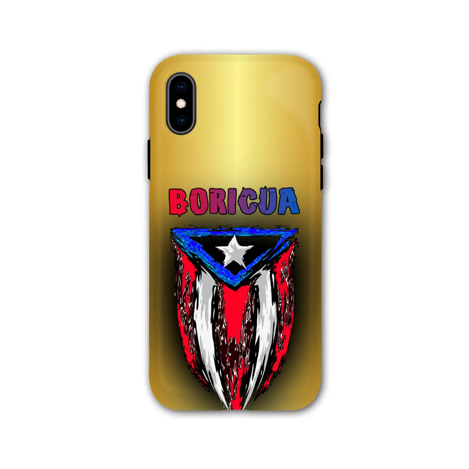 ABSTRACT BORICUA FLAG PHONE CASE