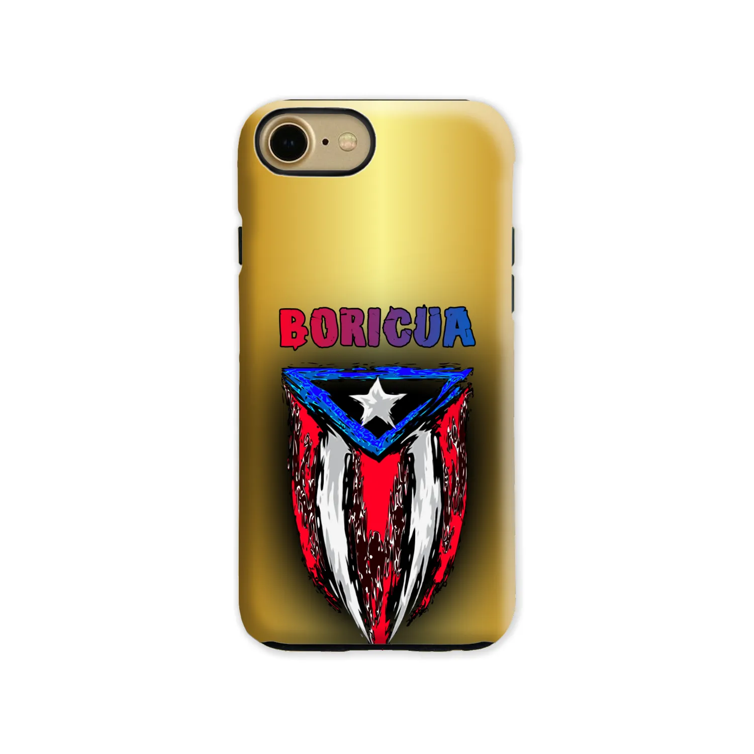 ABSTRACT BORICUA FLAG PHONE CASE