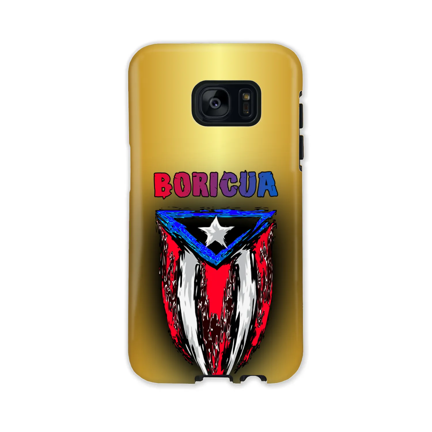 ABSTRACT BORICUA FLAG PHONE CASE