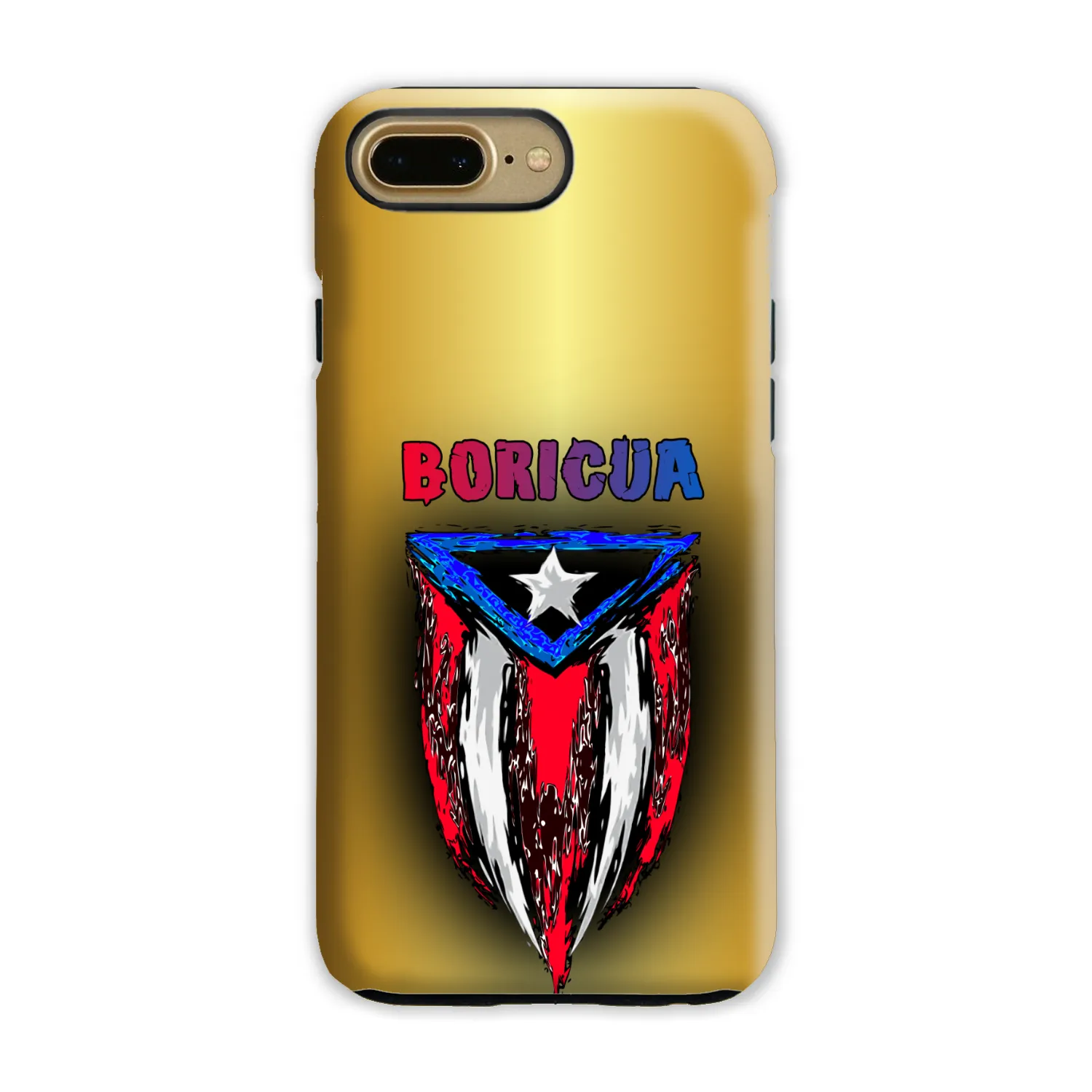 ABSTRACT BORICUA FLAG PHONE CASE