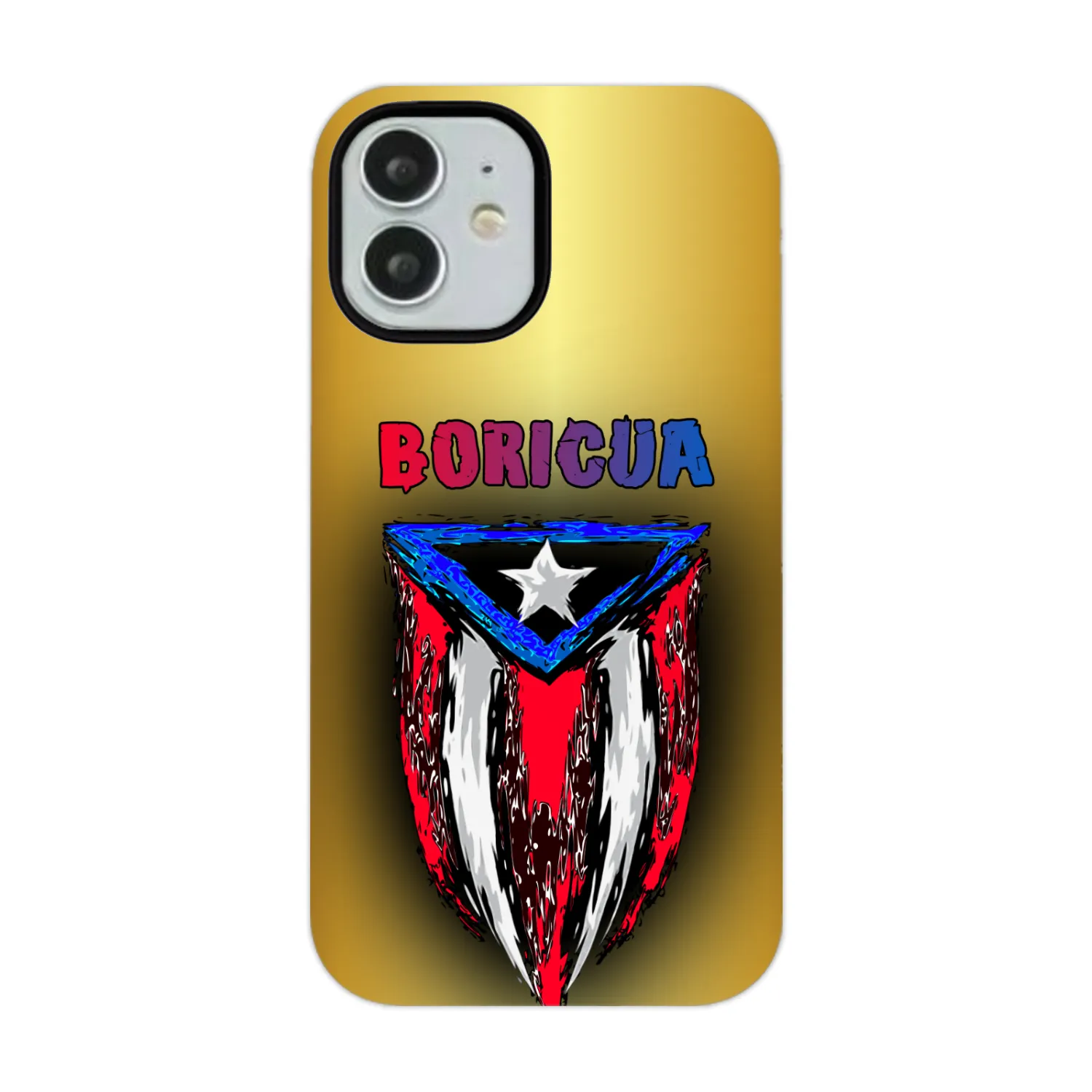 ABSTRACT BORICUA FLAG PHONE CASE