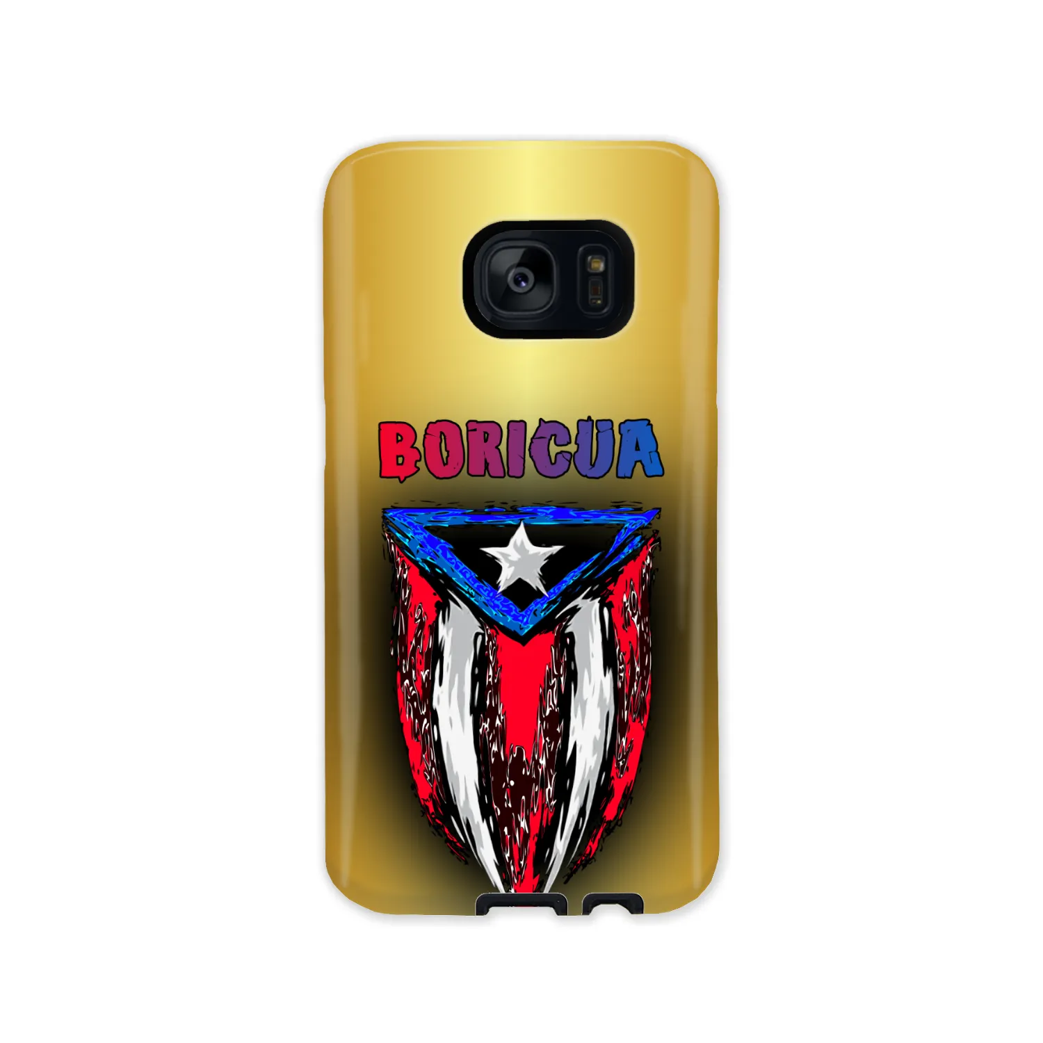 ABSTRACT BORICUA FLAG PHONE CASE