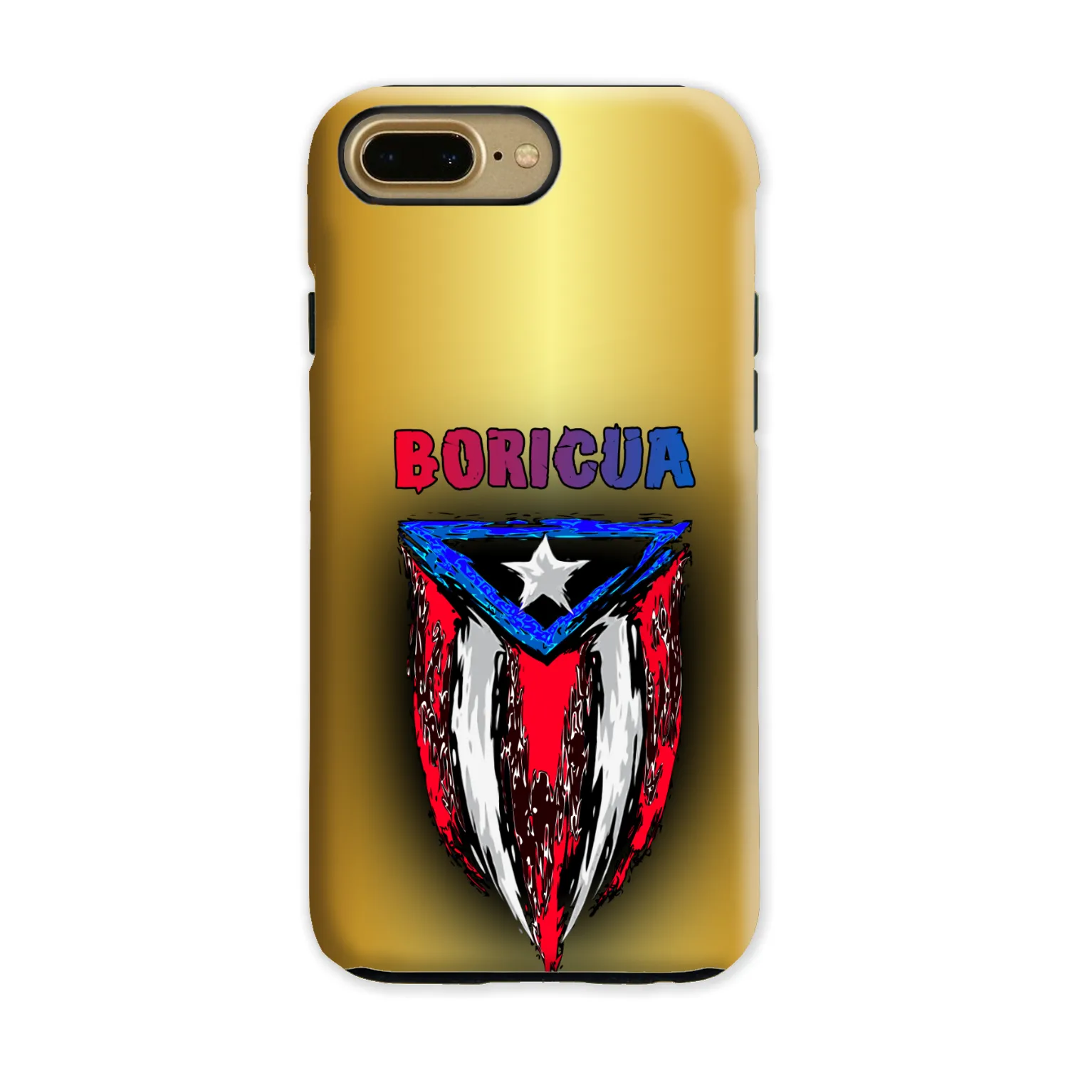 ABSTRACT BORICUA FLAG PHONE CASE