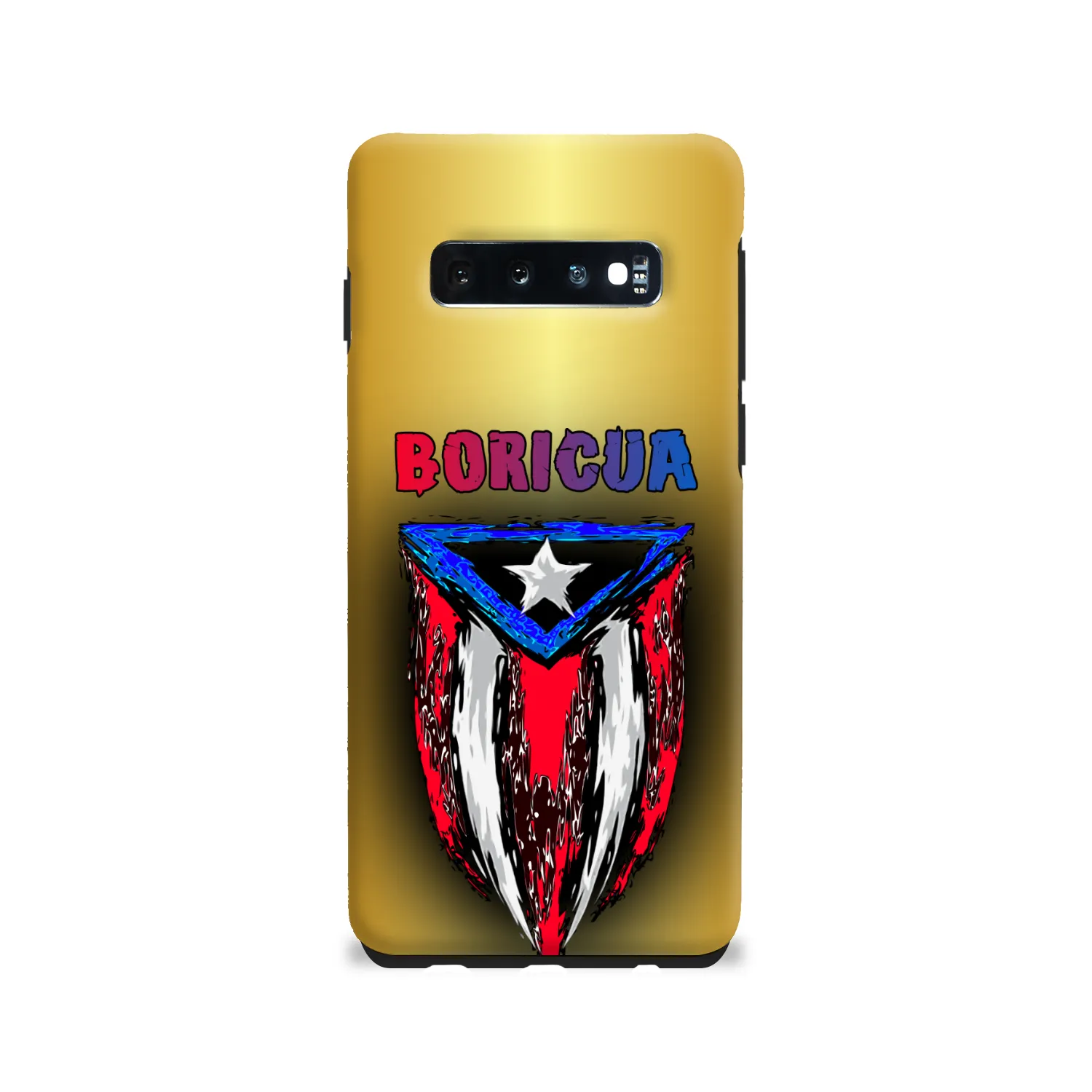 ABSTRACT BORICUA FLAG PHONE CASE