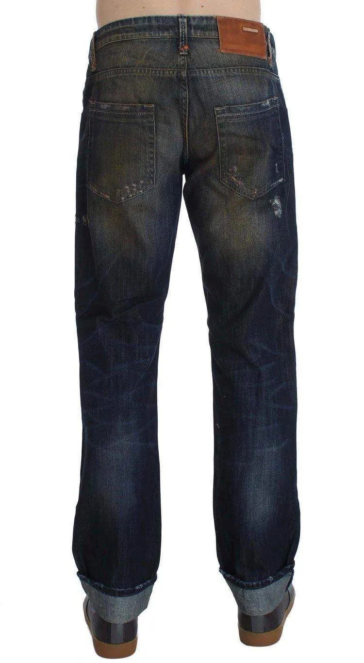 ACHT  Wash Cotton Regular Straight Fit Jeans