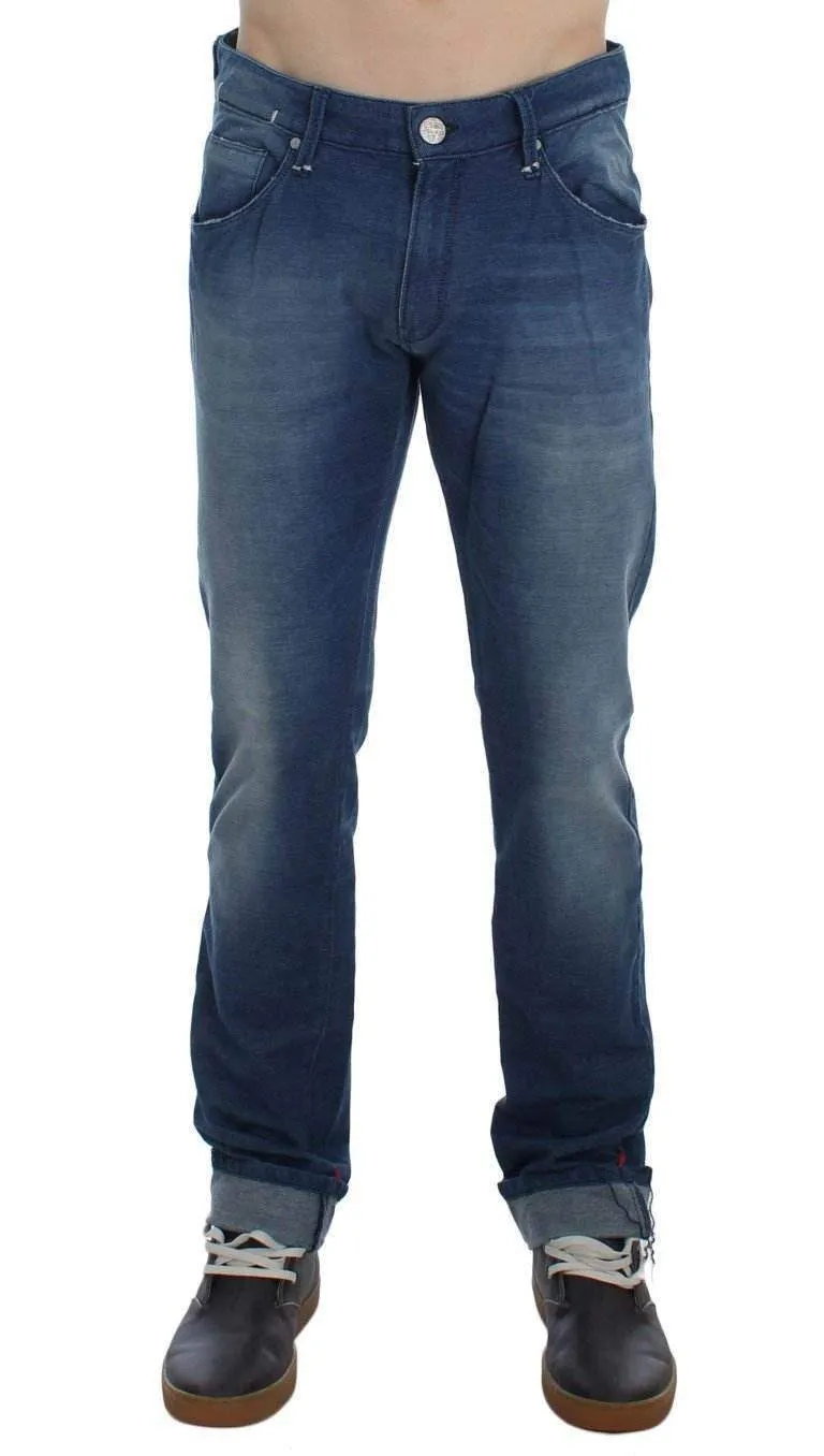 ACHT  Wash Denim Cotton Stretch Slim Fit Jeans