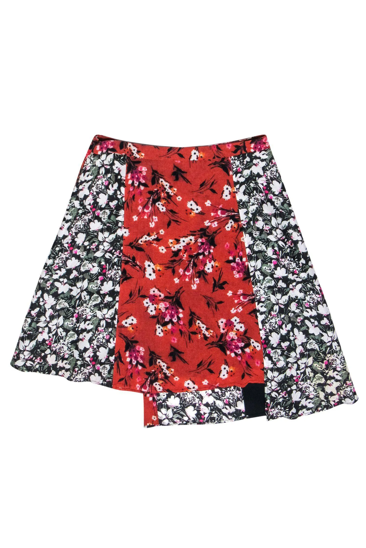 Acne Studios - Multicolored Floral Patchwork Skirt Sz 10