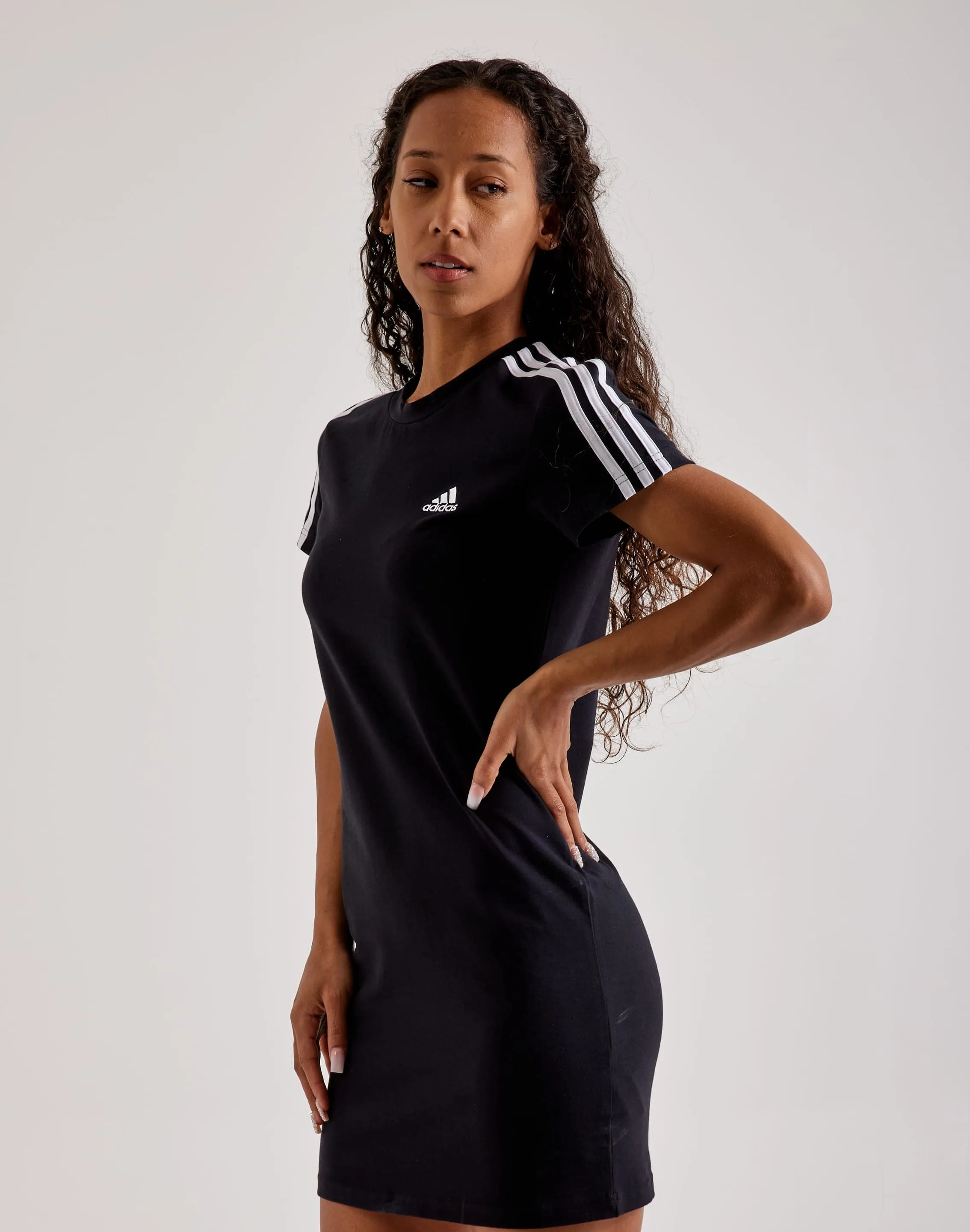 Adidas 3-Stripes Fitted T-Shirt Dress