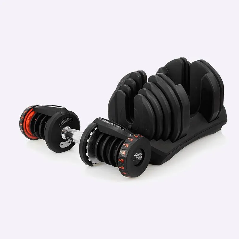 Adjustable Dumbbell Pair With Stand