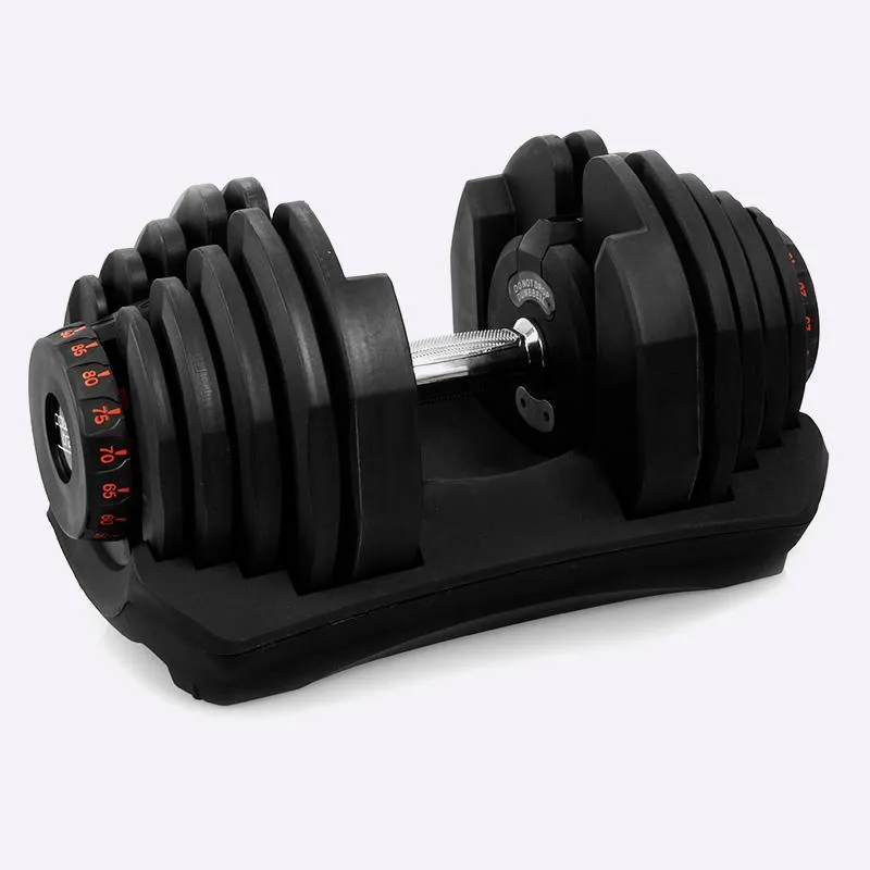 Adjustable Dumbbell Pair With Stand