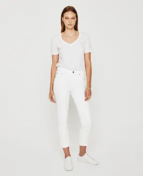 AG Denim Ex Boyfriend Slim in Tonal White