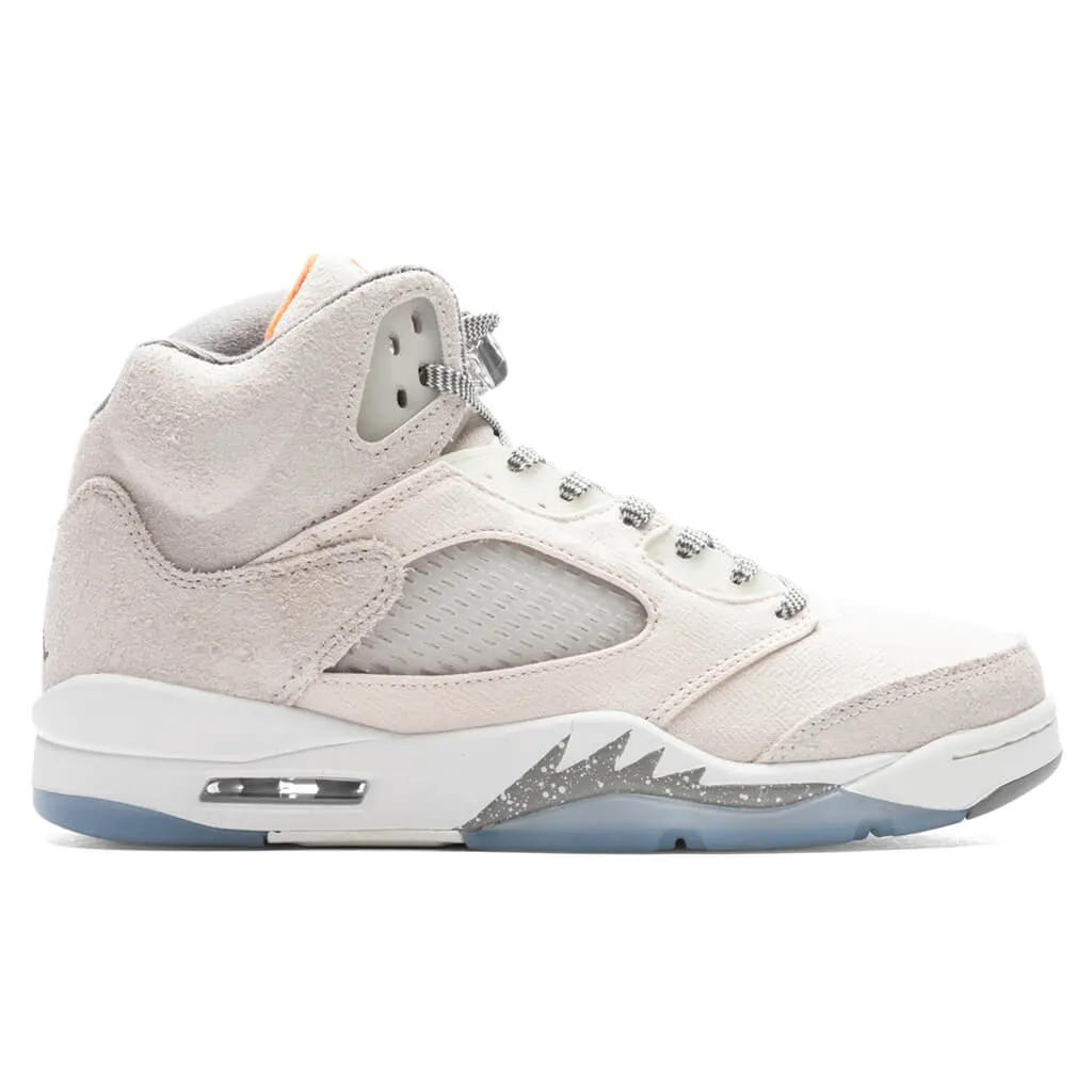 Air Jordan 5 Retro SE Craft - Light Orewood Brown/Safety Orange/Flat Pewter