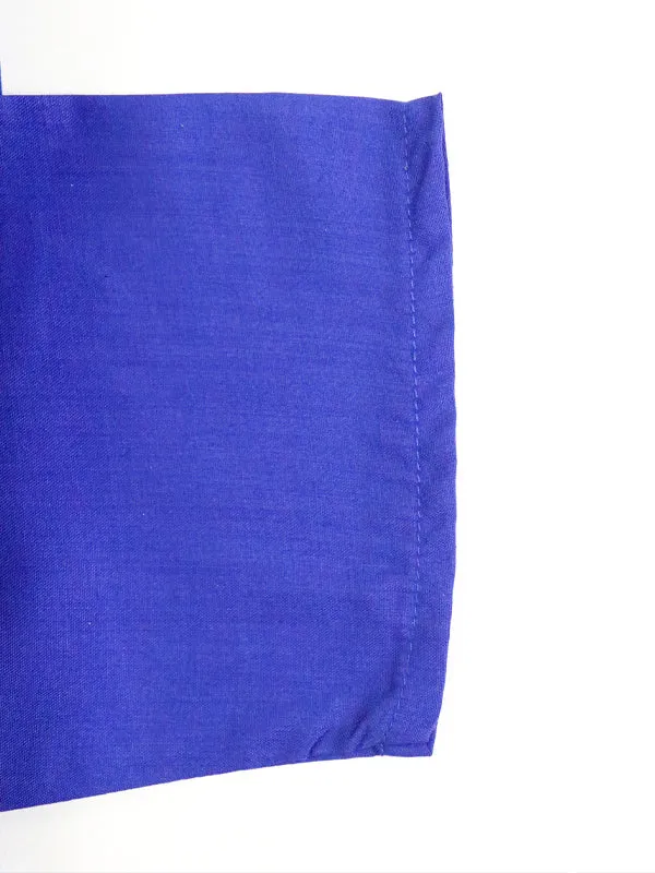 AM Men's Festive Plain Kurta Royal Blue