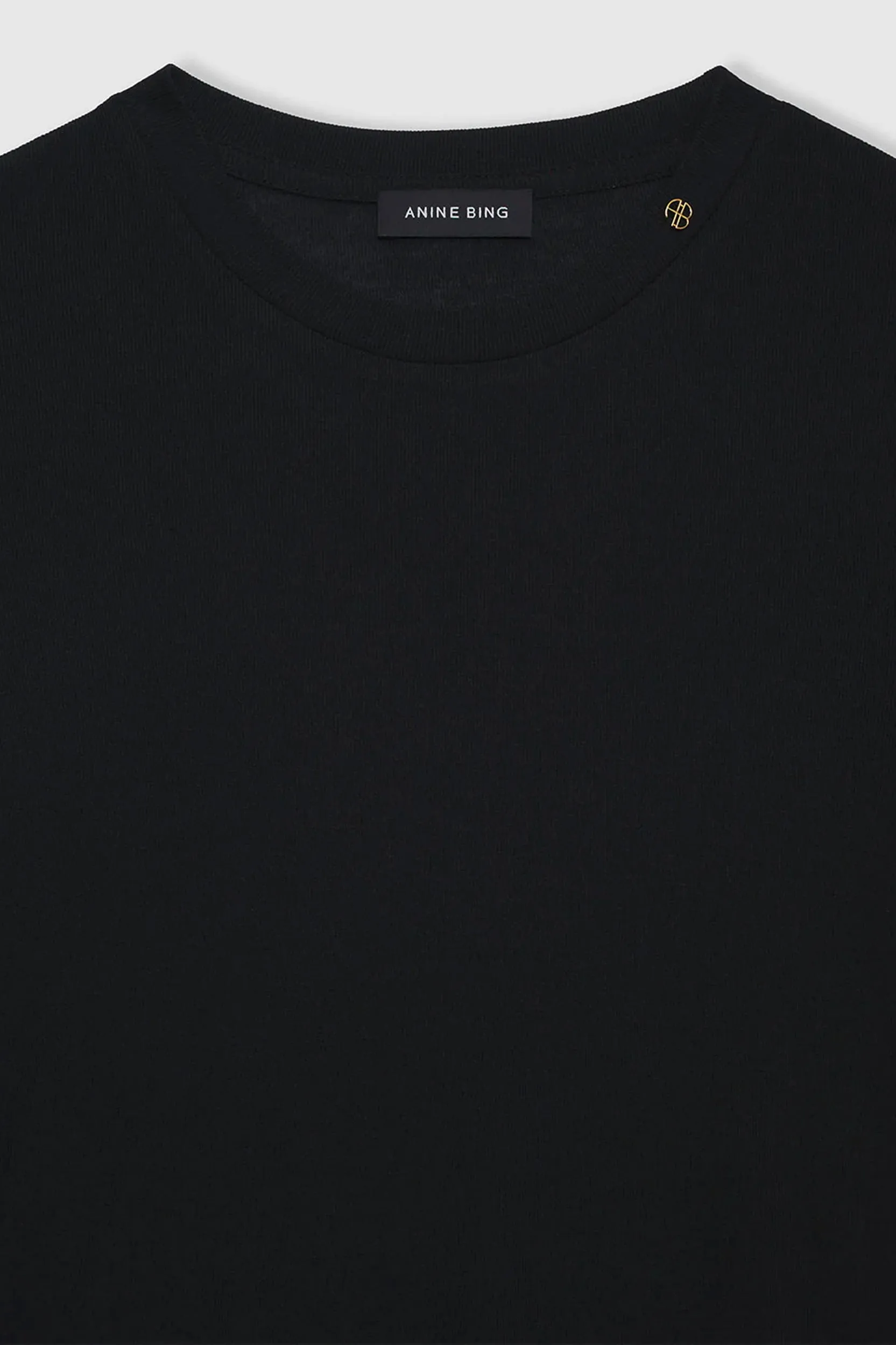 Amani Tee in Black Cashmere Blend