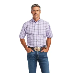 'Ariat' Men's Pro Bruce Classic Short Sleeve - Lavender