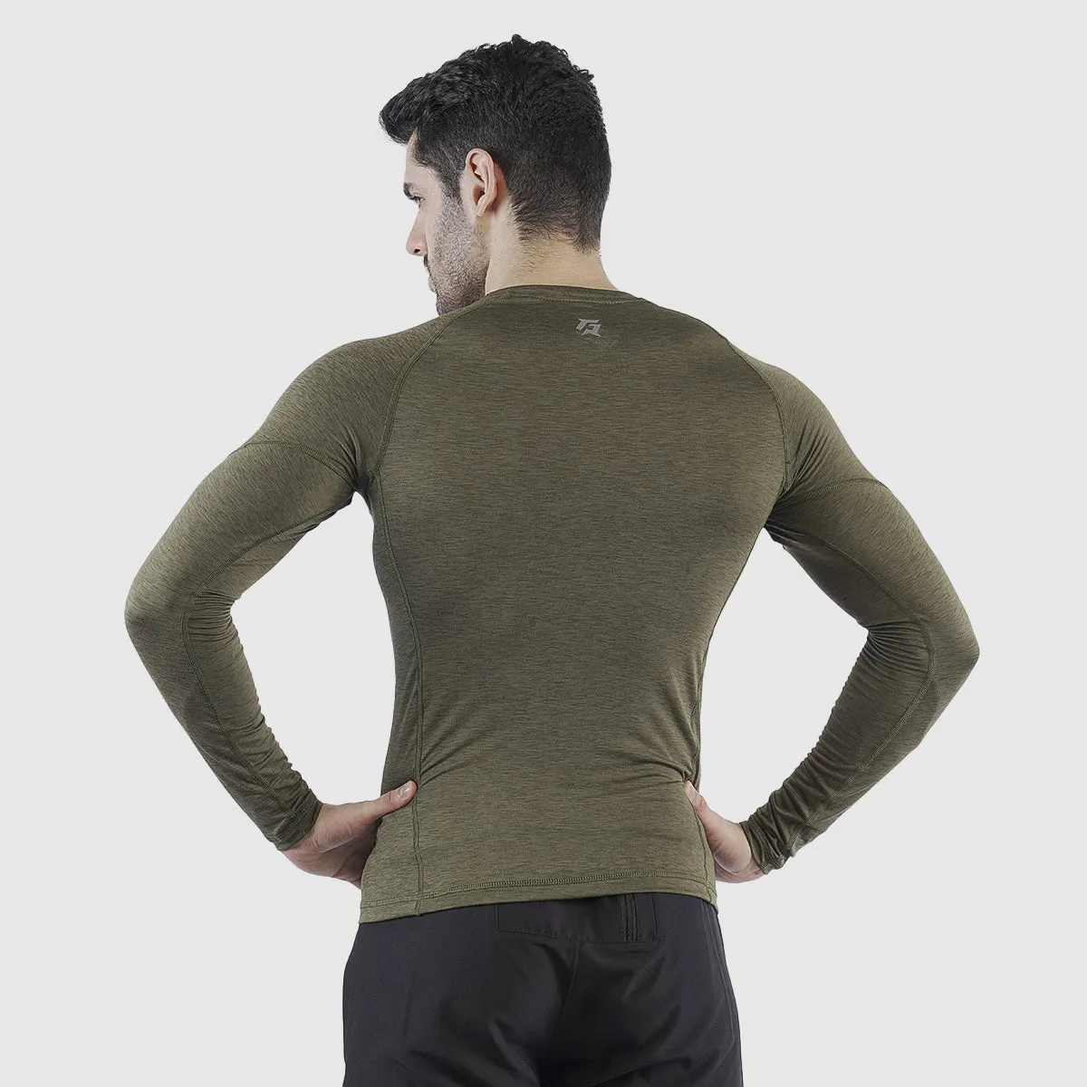 Armour Compression LongSleeves Tee (MLNG-Olive)