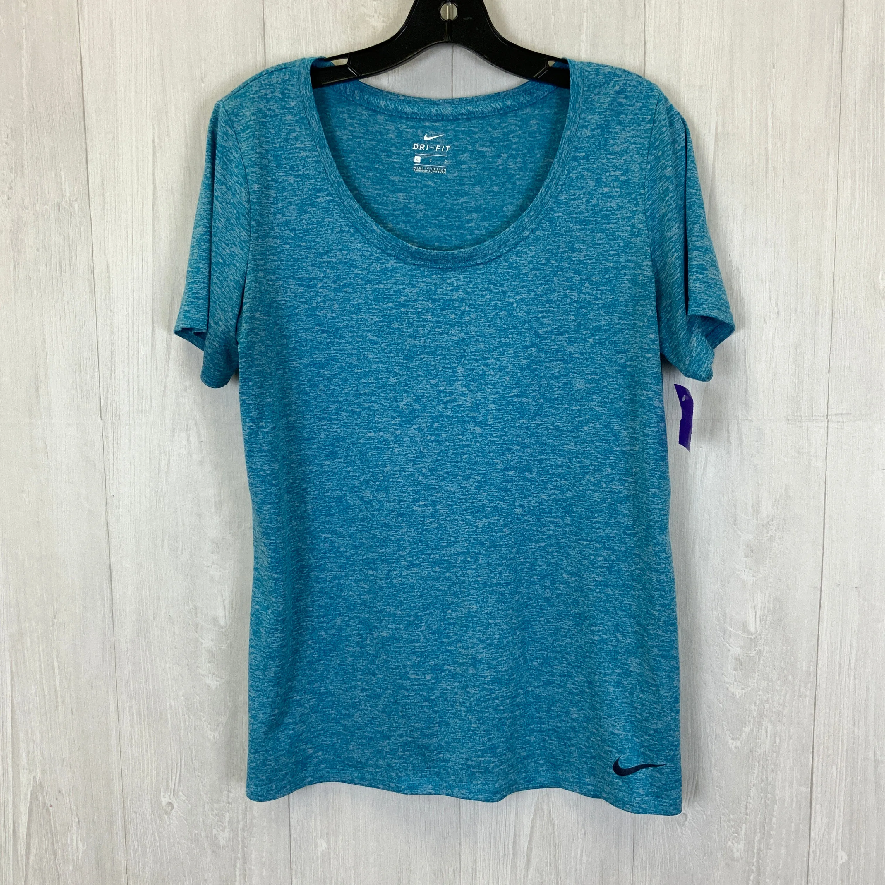 Athletic Top Short Sleeve By Nike  Size: L