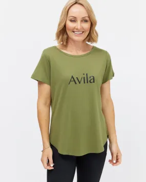 Avila logo T-shirt - Olive