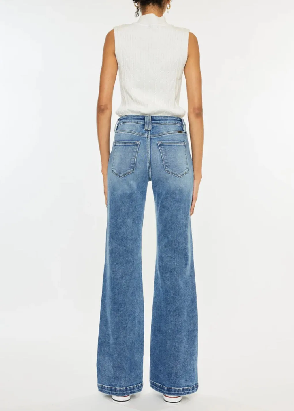 Avonlea High Rise Wide Leg Flare Jean