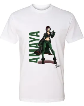 Aza Comics Amaya The Keepers White Graphic Tee