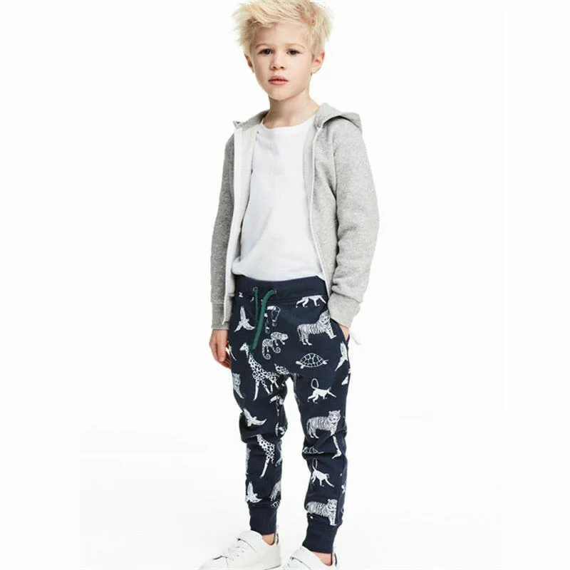 Baby Boys Cat Animal Print Pants