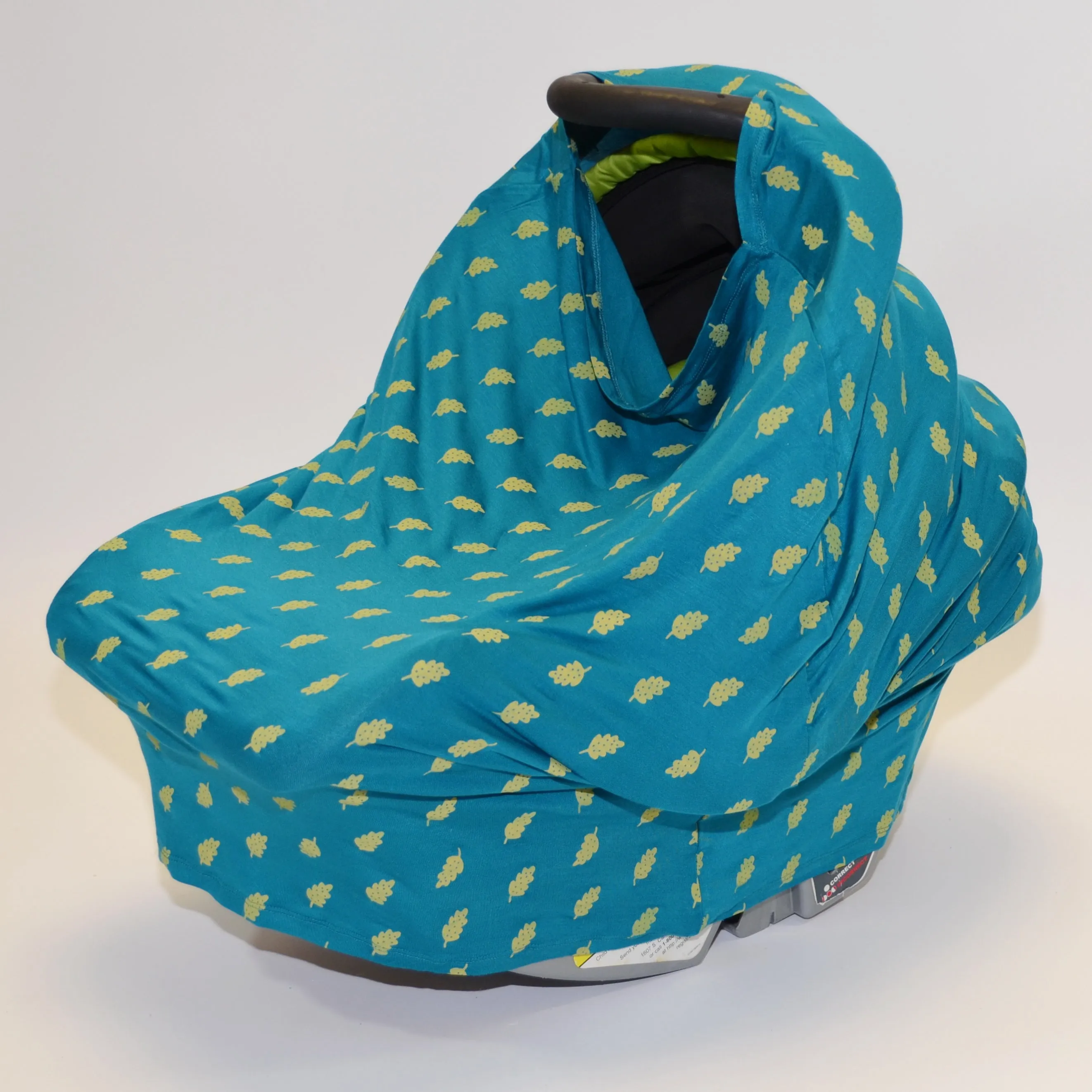 Bamboo Baby Cover & Nursing Poncho (Dotty Leaf Print)