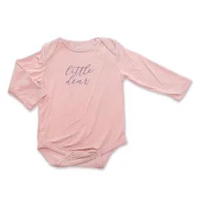 Bamboo Long Sleeve Onesie (Powder Pink)