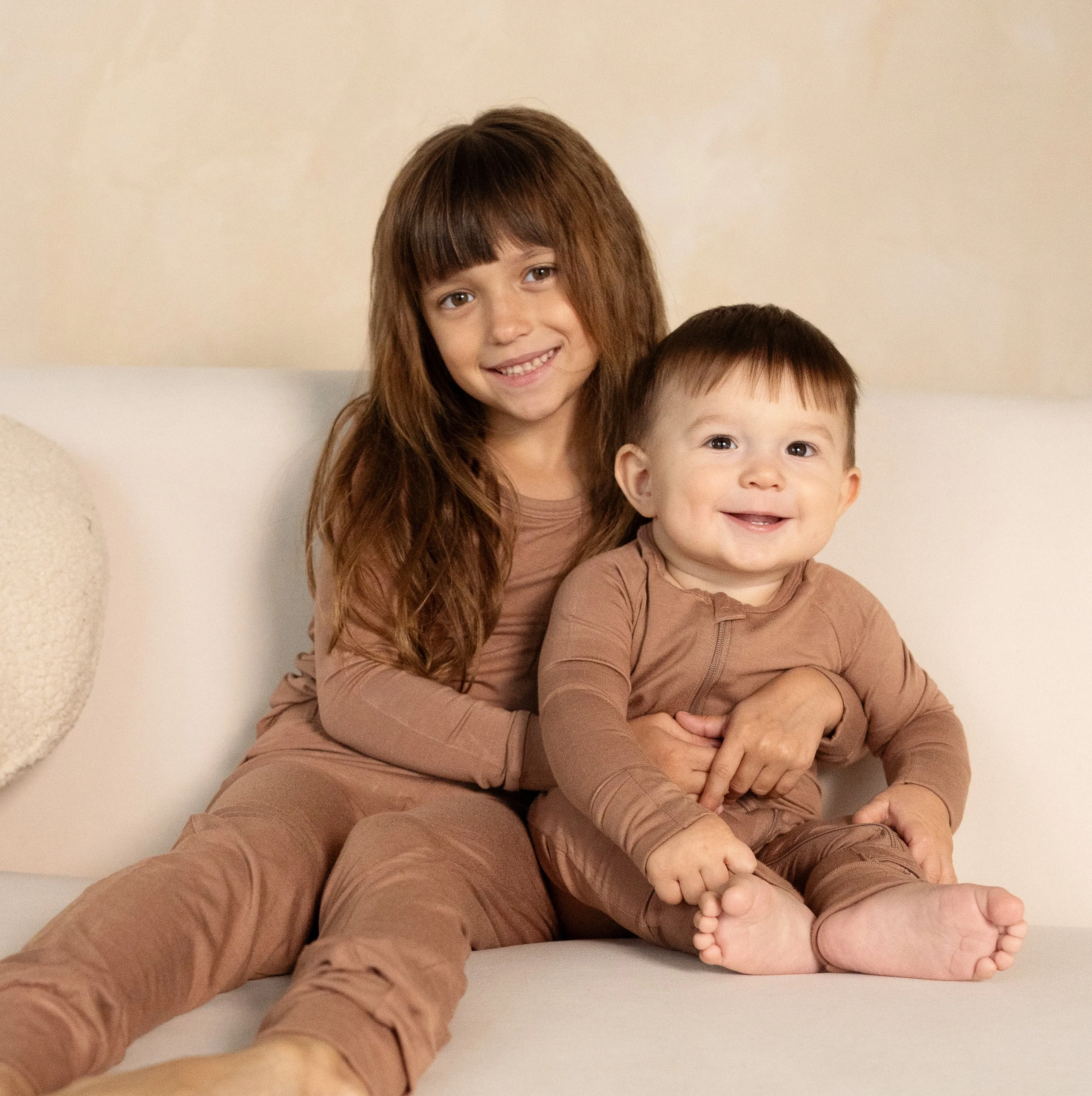 Bamboo Long Sleeve Pajama Set (Beaver Fur)