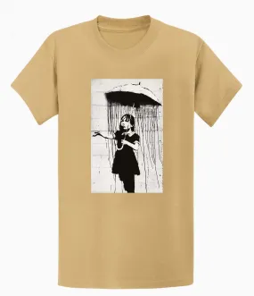 Banksy T-shirt - Umbrella Girl