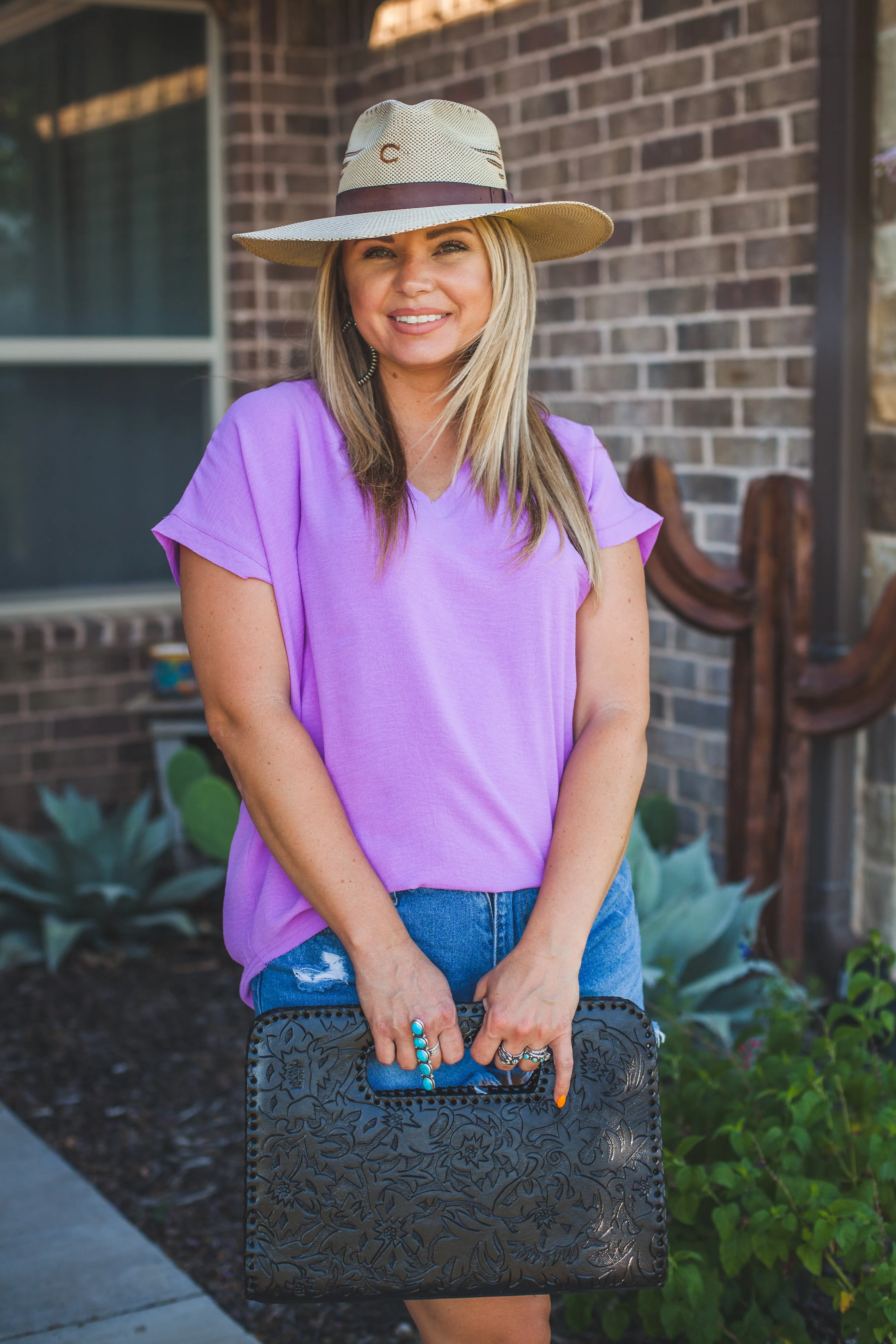 Basic Short Sleeve in Lilac