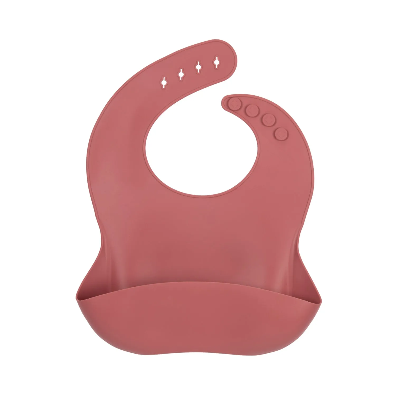 Bib Silicone Warm Pink