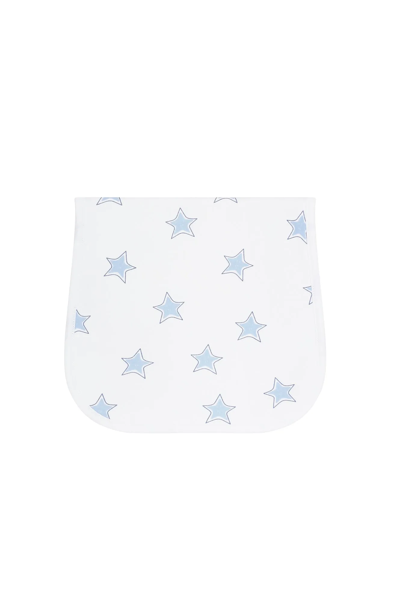 Blue Stars Print Burp Cloth