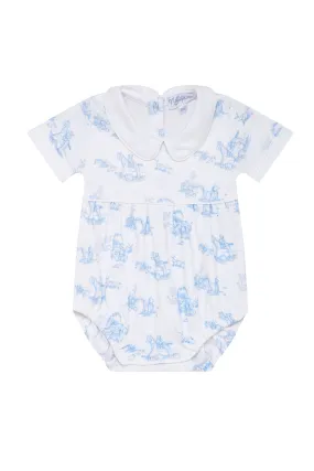 Blue Toile Baby Bubble