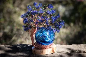 Blue Wisteria Tree with Sapphire Orb