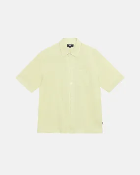 BOXY FLAT HEM SHIRT CRINKLED