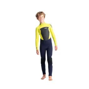 C-Skins Legend Junior 5/4/3mm Kids Wetsuit - Slate, Flash Green & Silver