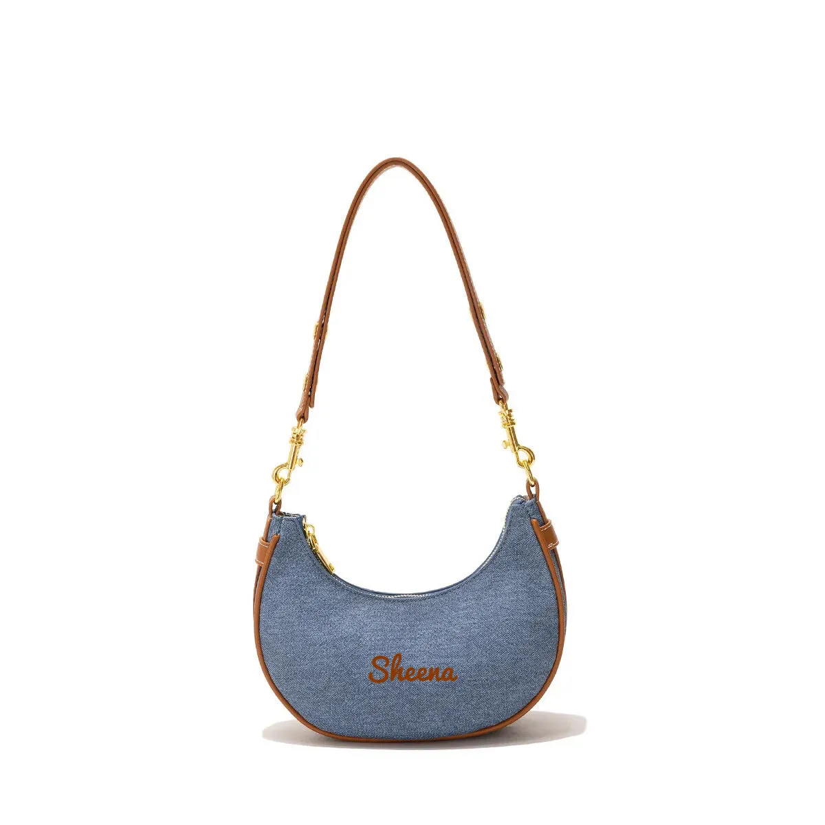 Canvas Half Moon Bag