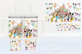 Castle Friends UV DTF 40oz Cup Wrap #40-44 - In Stock