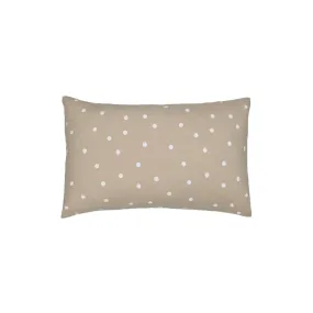 Castle Natural Linen Spot Pillowcase