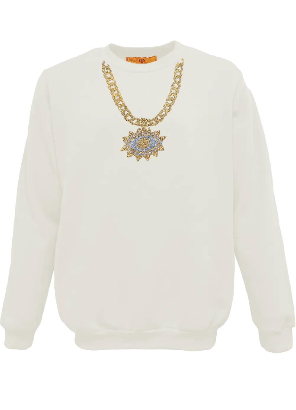 C.Bonz Eye Pendant Chain Unisex Crew Pullover