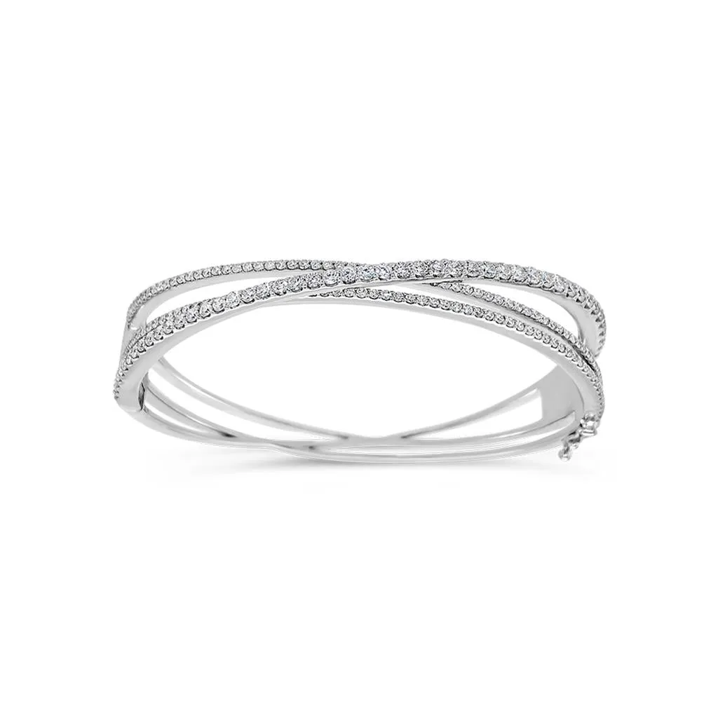 Clara by Martin Binder Diamond Bypass Bangle Bracelet (2.46 ct. tw.)